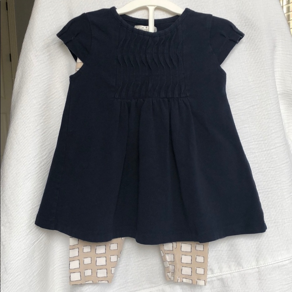 Mayoral Chic smocked tunic Dress with Leggings